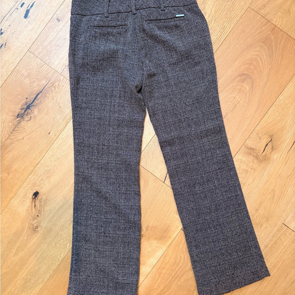 New York & Company Girls brownish Plaid Dress Pants